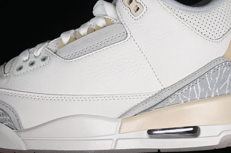 All categories Air Jordan Jordan series basketball shoes Air Jordan 3 C version Air Jordan 3 "Craft Ivory" AJ3 Joe 3 ivory white full first layer FJ9479-100